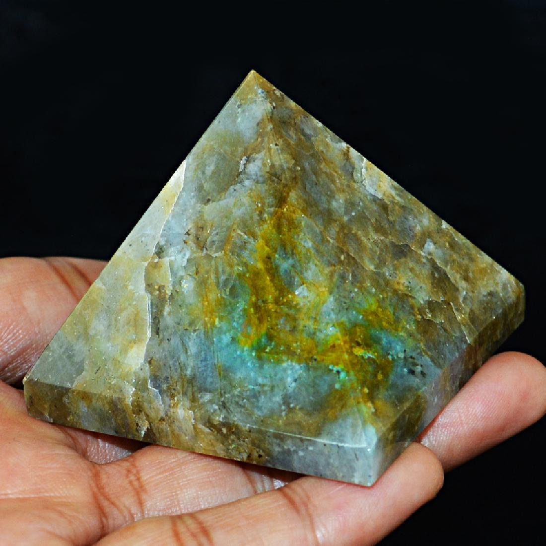 Amazing Flash Labradorite Healing Pyramid (1 of 1)