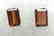 Couple of 2 Pyrope Dark Orangey Red - Dark Brownish Red