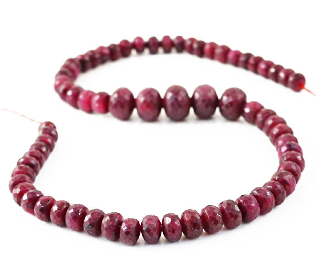 Red Ruby Faceted Beads Strand (1 of 2)