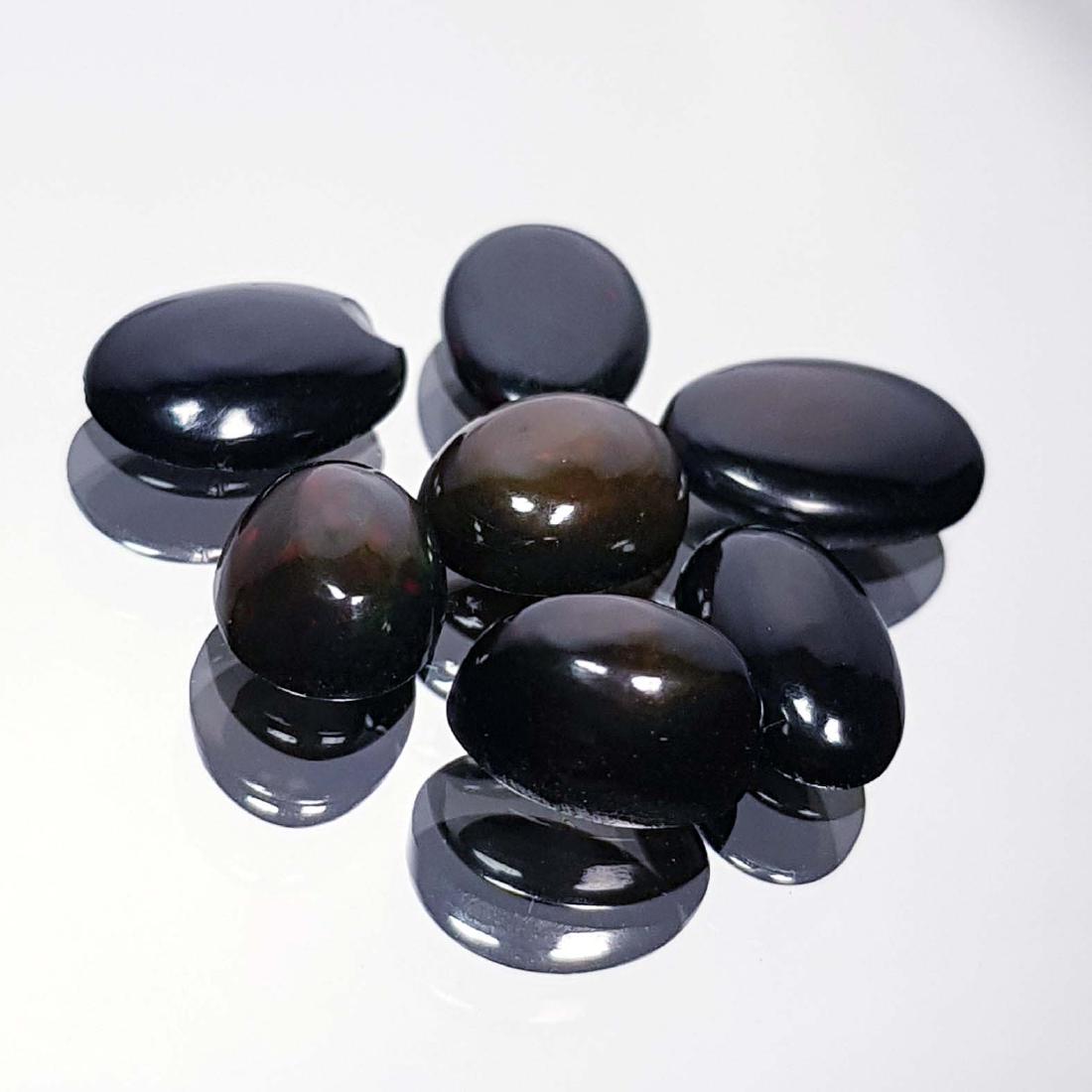 7 Pcs Of Black Opal - 7.24 ct (1 of 4)