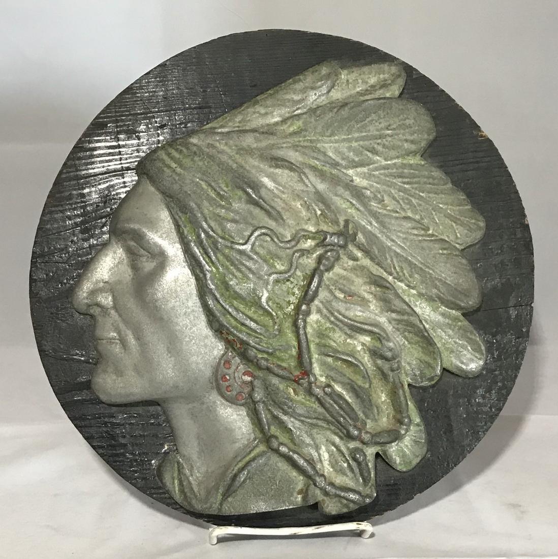 Folk art  circa 1933 Indian plaque (1 of 3)