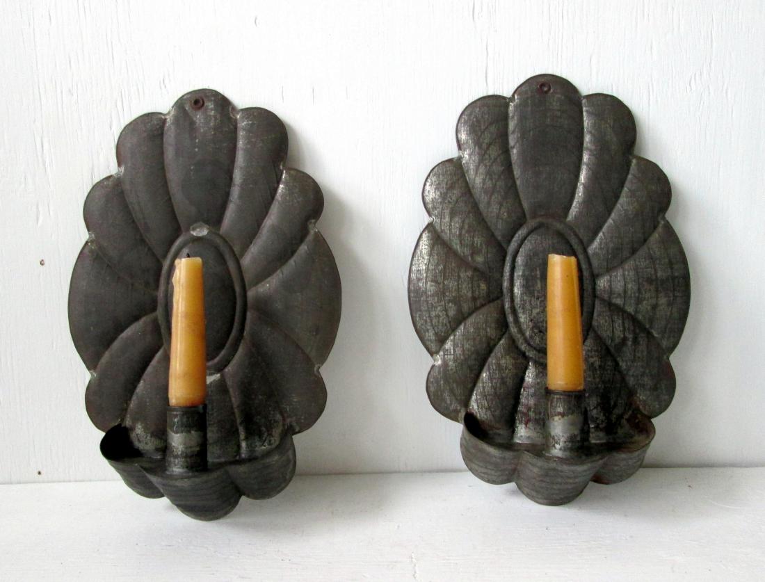 Rare Early Embossed Sconces (1 of 10)