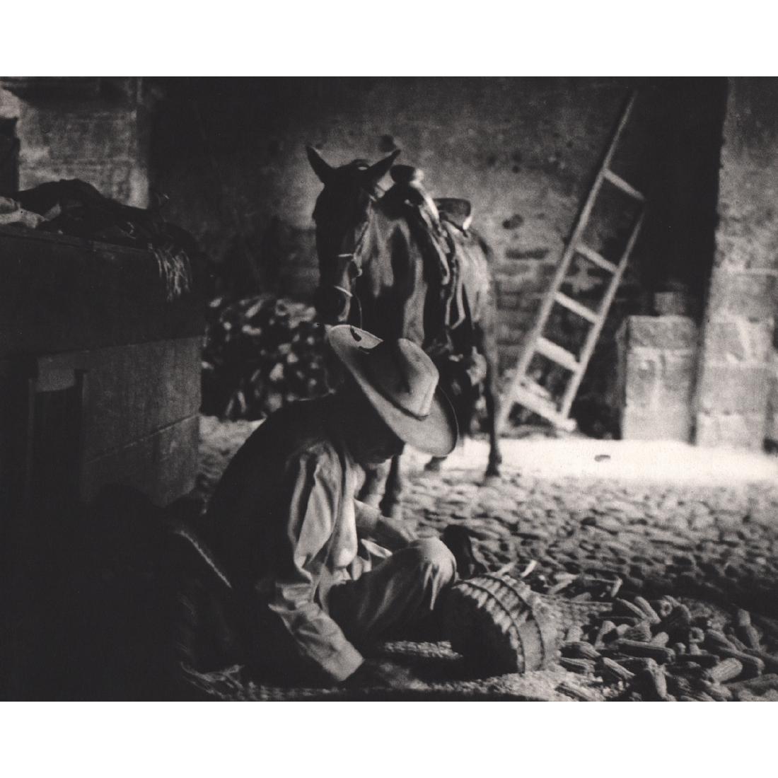 NELL DORR - Mexican Farm Worker: Artist: NELL DORR Print Title: Mexican Farm Worker Medium: Sheet-fed gravure Printing Date: 1960's Printed in the USA Image Size approx: 12 x 10 inches Nell Dorrwas an American photographer born in Oh