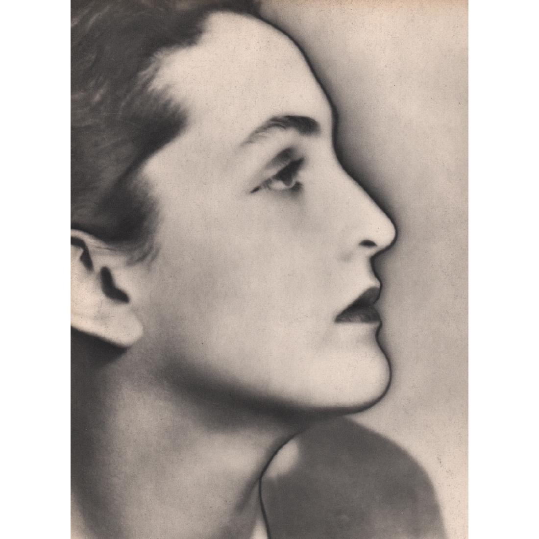 MAN RAY - Meret Oppenheim: Artist: MAN RAY Print Title: Meret Oppenheim, solarized portrait Medium: Sheet-fed Gravure Printing Date: 1930's Printed in France Image size approx. 8.5 x 11 inches Man Ray, original name Emmanuel Ra