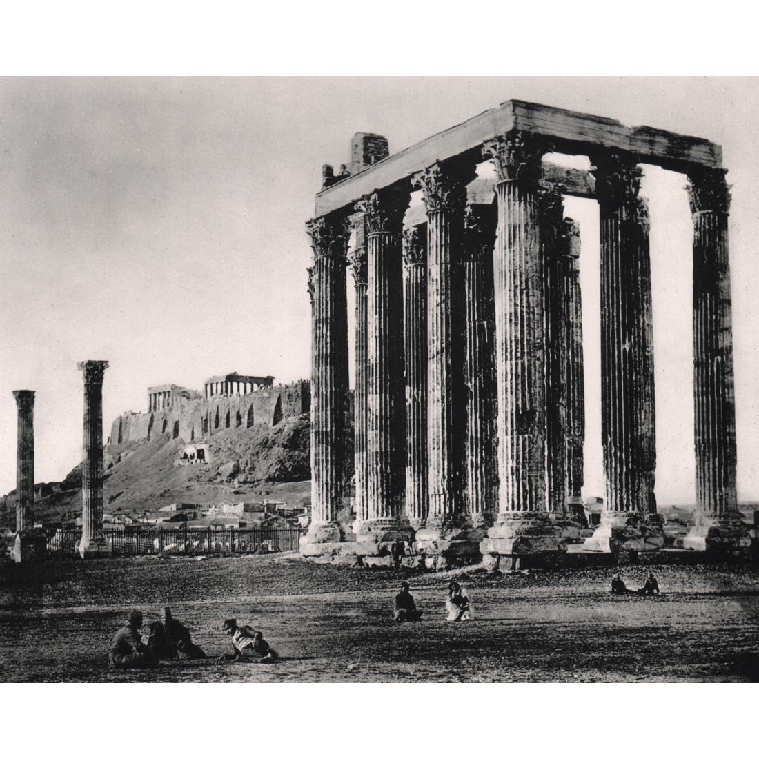 JAMES ROBERTSON - The Acropolis, Athens: Artist: JAMES ROBERTSON Print Title: The Acropolis, Athens Medium: Sheet-fed Gravure Printing Date: 1950's Printed in the USA Image Size approx: 8.75 x 6.75 inches James Robertson (1813-1888) was an E