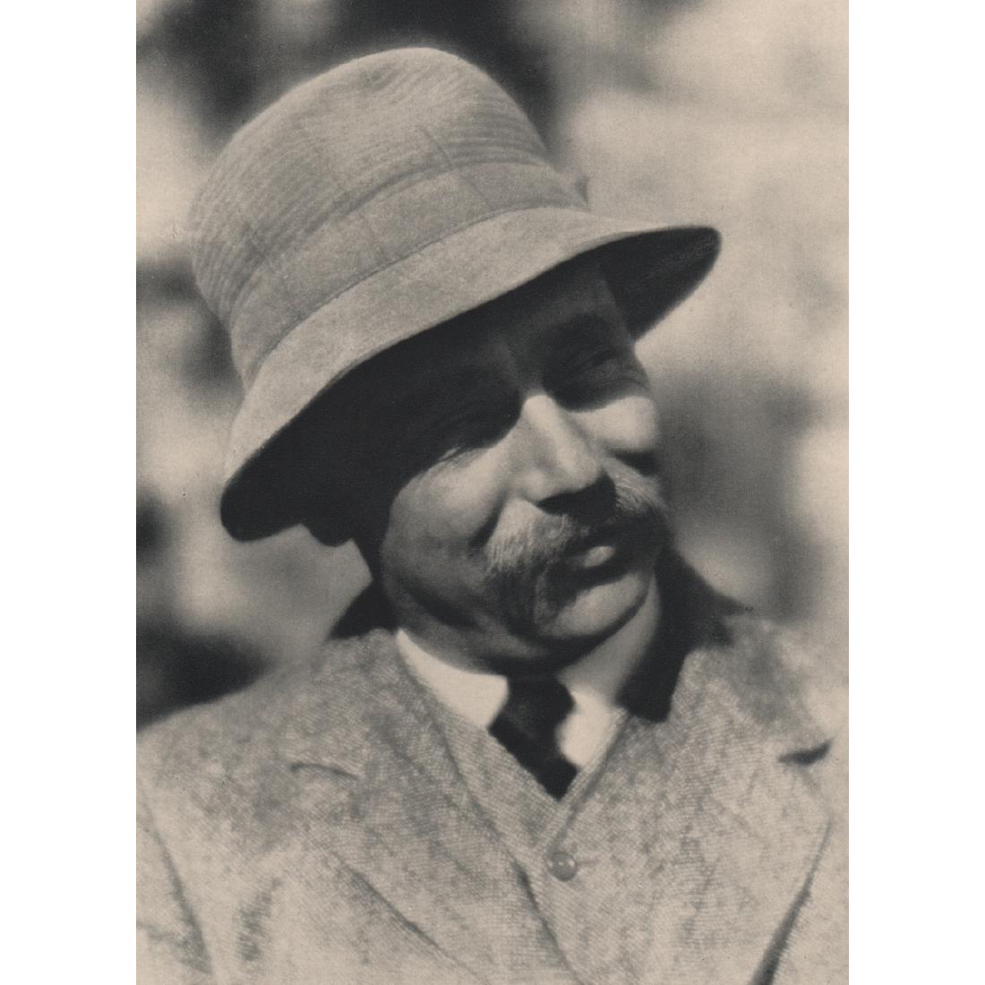ALVIN LANGDON COBURN - H. G. Wells: Artist: ALVIN LANGDON COBURN Print Title: Herbert George Wells, 1909 Known as H. G. Wells, was an English writer. He was prolific in many genres, but best remembered for his science fiction novels and