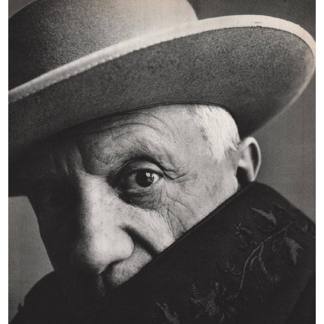 IRVING PENN - Pablo Picasso: Artist: IRVING PENN Print Title: Pablo Picasso Pablo Ruiz Picasso (1881-1973) was a Spanish painter, sculptor, printmaker, ceramicist, stage designer, poet and playwright who spent most of his adult l