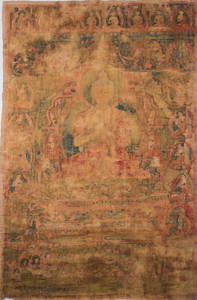 Large Thangka depicting Buddha Sakyamuni