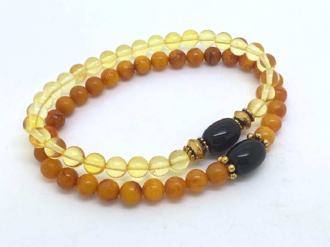 2x Baltic amber Bracelet Set Cherry&Lemon (1 of 10)