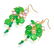 14K 'Cluster' Earrings with Imperial Jadeite Jade and - 3
