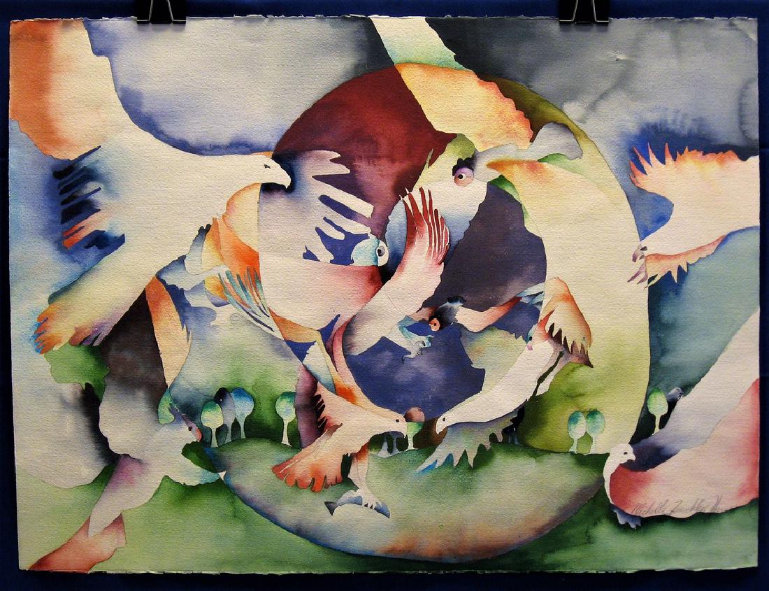 Hammond, Michelle Franklin Watercolor Eagles Flight (1 of 3)