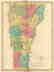 Vermont antique state map. Counties. BUCHON, 1825 - 3