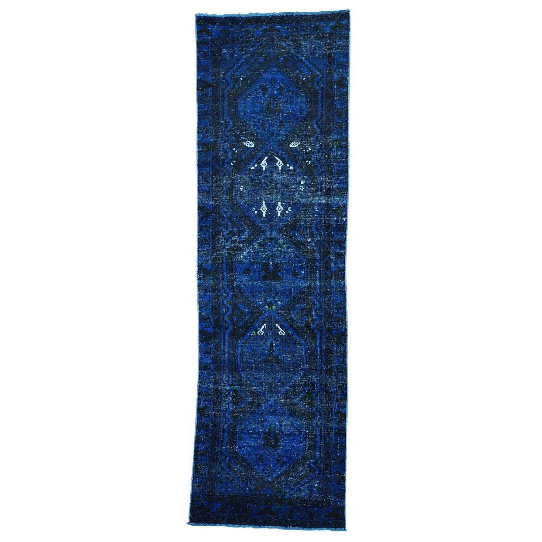 Runner Old Persian Hamadan Hand Knotted Vintage Rug (1 of 5)