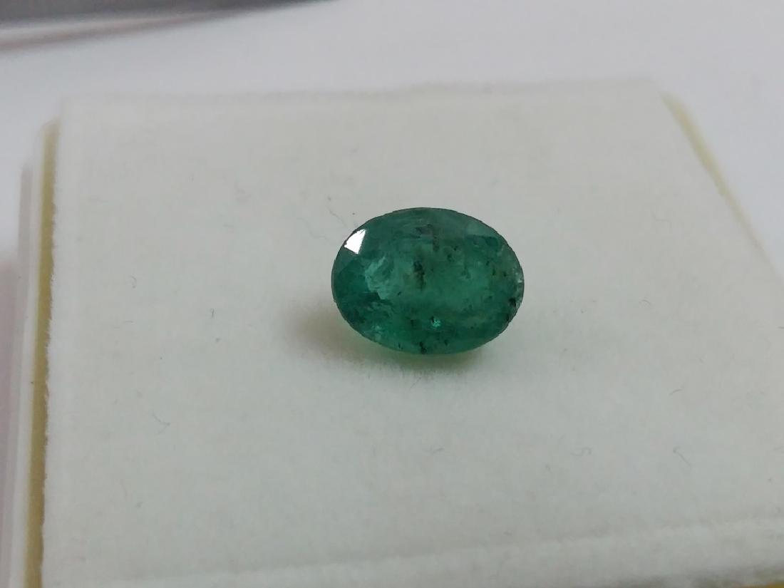 Natural Oval Colombian Emerald: Item: Natural Oval Colombian Emerald Gemstones: Emerald Carat Weights: 1.85 Size/Dimensions: 9 x 7 x 4 No of Pcs. : 1 Please note that this lot has a confidential reserve. When you leave a bid in adva