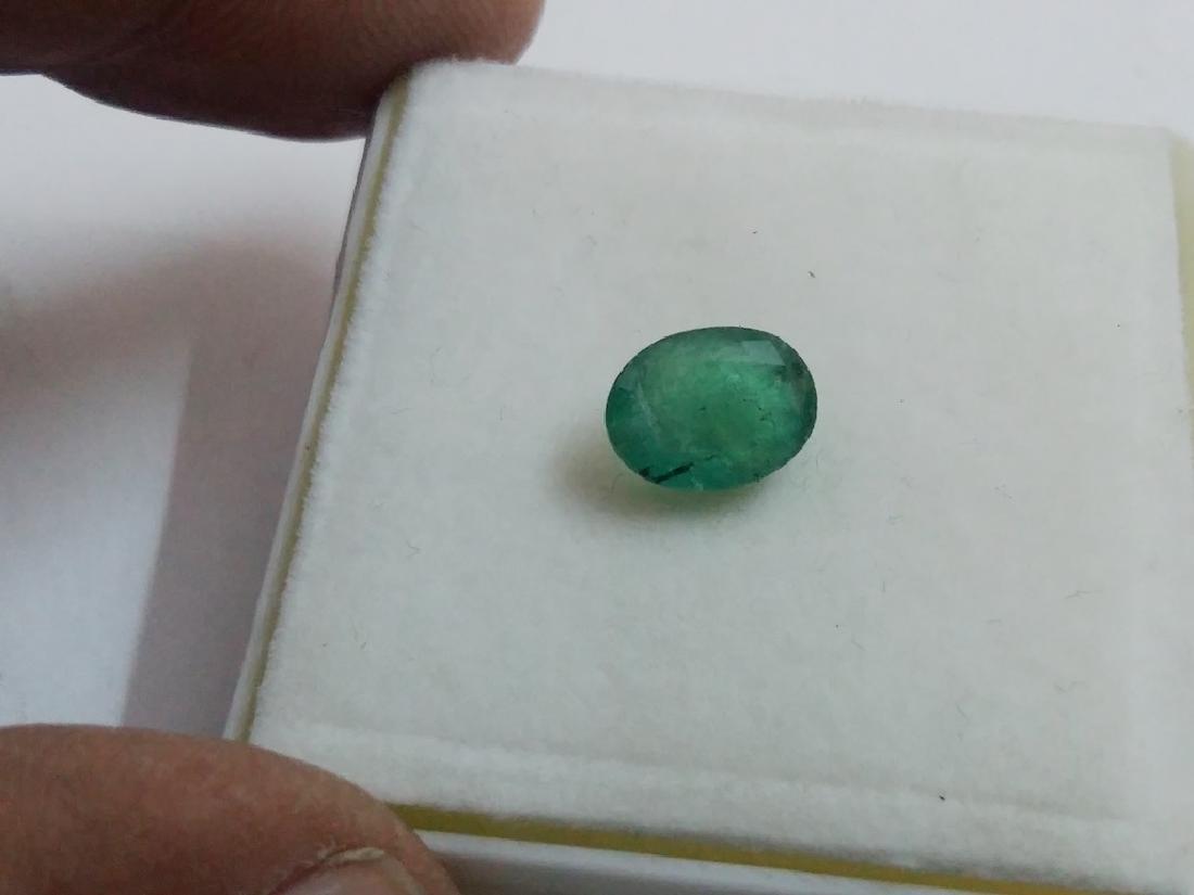 Natural Oval Colombian Emerald: Item: Natural Oval Colombian Emerald Gemstones: Emerald Carat Weights: 1.88 Size/Dimensions: 9 x 7 x 3 No of Pcs. : 1 Please note that this lot has a confidential reserve. When you leave a bid in adva