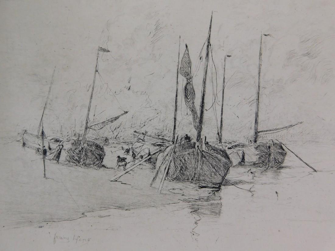 Frans Hens Etching Voiliers (1 of 5)