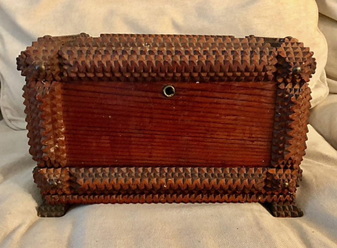 Tramp Art Box with Secret Compartment (1 of 4)