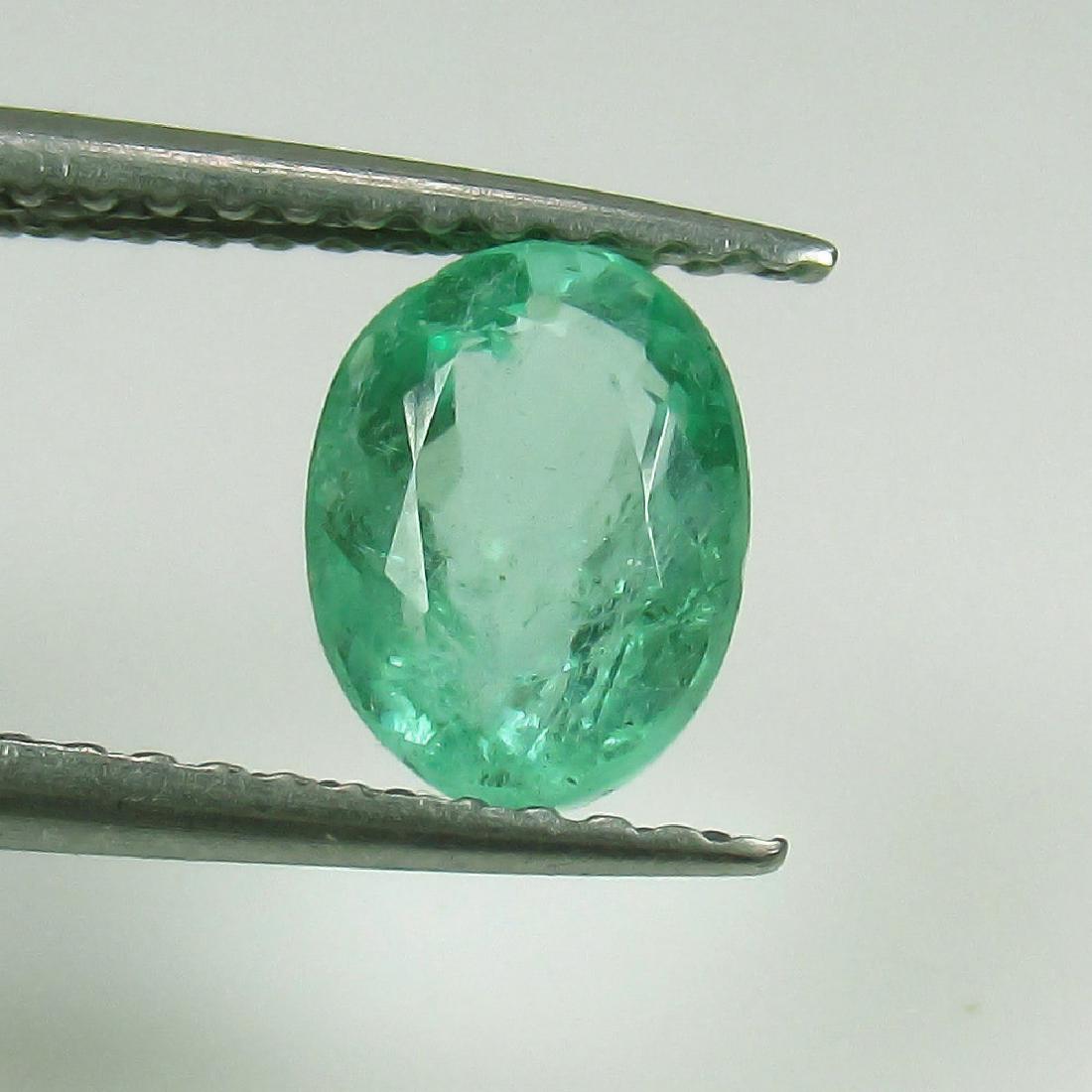 1.13 Ct Genuine Loose Colombian Emerald Top Quality: Item: 1.13 Ct Genuine Loose Colombian Emerald Top Quality Luster Stone Clarity: VS-2 Gemstones: Emerald Carat Weights: 1.13 Size/Dimensions: 7.50 x 5.50 x 4.50 mm Additional Information: Nice Oval cut