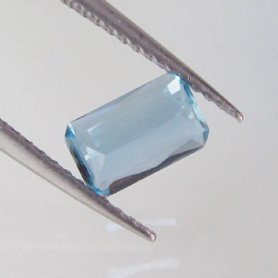 0.68 Ct Genuine Loose Aquamarine Emerald cut Top (1 of 1)