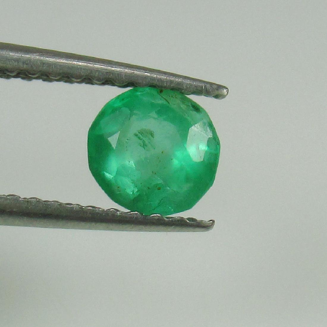 0.51 Ct Genuine Loose Zambian Emerald Good Bluish Green (1 of 2)
