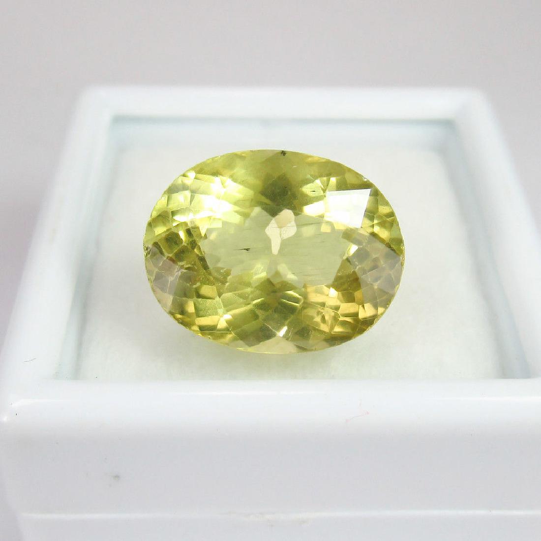 5.96 Ct Genuine Loose Good Luster Yellowish Green (1 of 2)