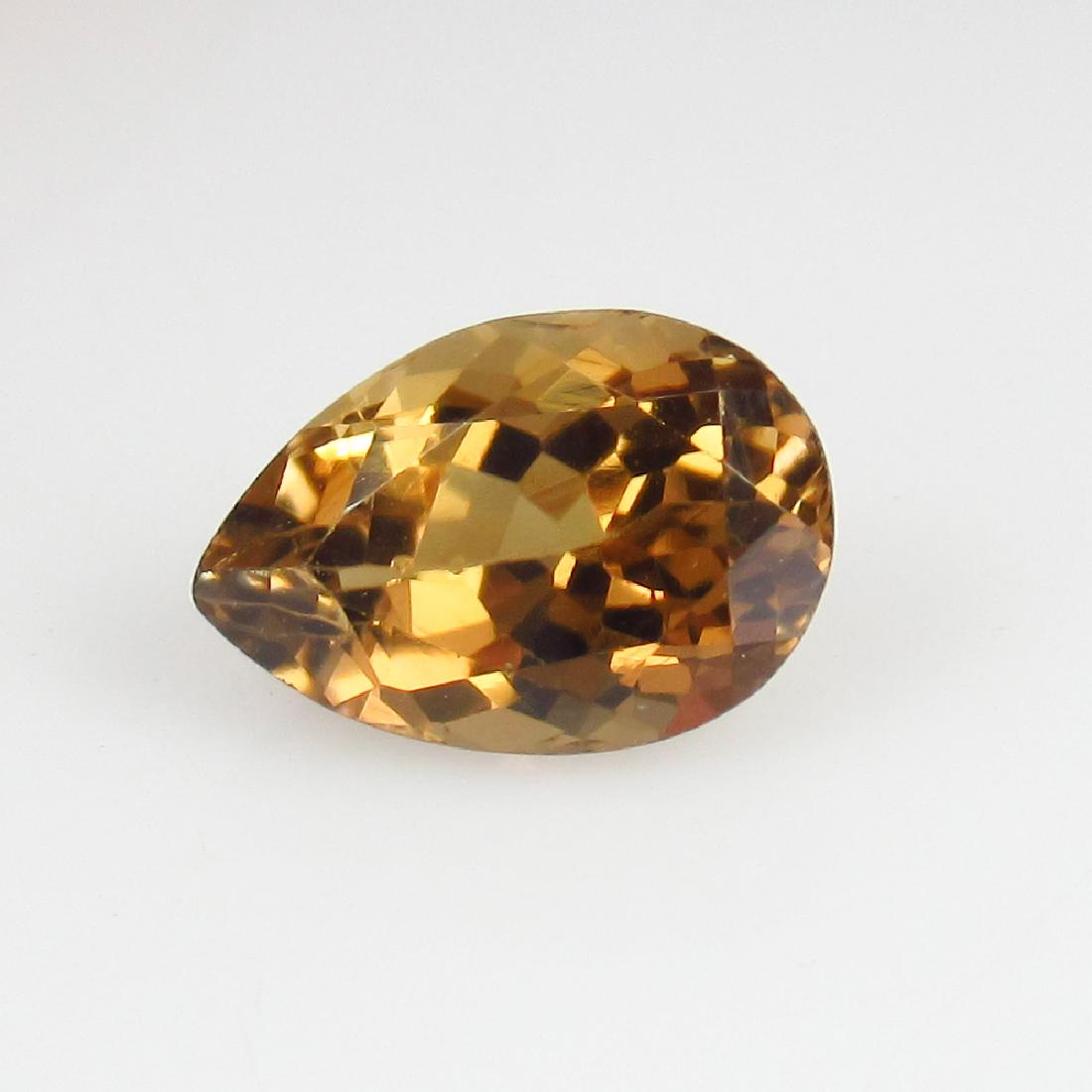 1.53 Ct Genuine Loose Yellowish Brown Zircon Nice Pear: Item: 1.53 Ct Genuine Loose Yellowish Brown Zircon Nice Pear cut Top Luster Stone Clarity: VVS Gemstones: Zircon Carat Weights: 1.53 Size/Dimensions: 8.80 x 6.00 x 4.70 mm Additional Information: Top 
