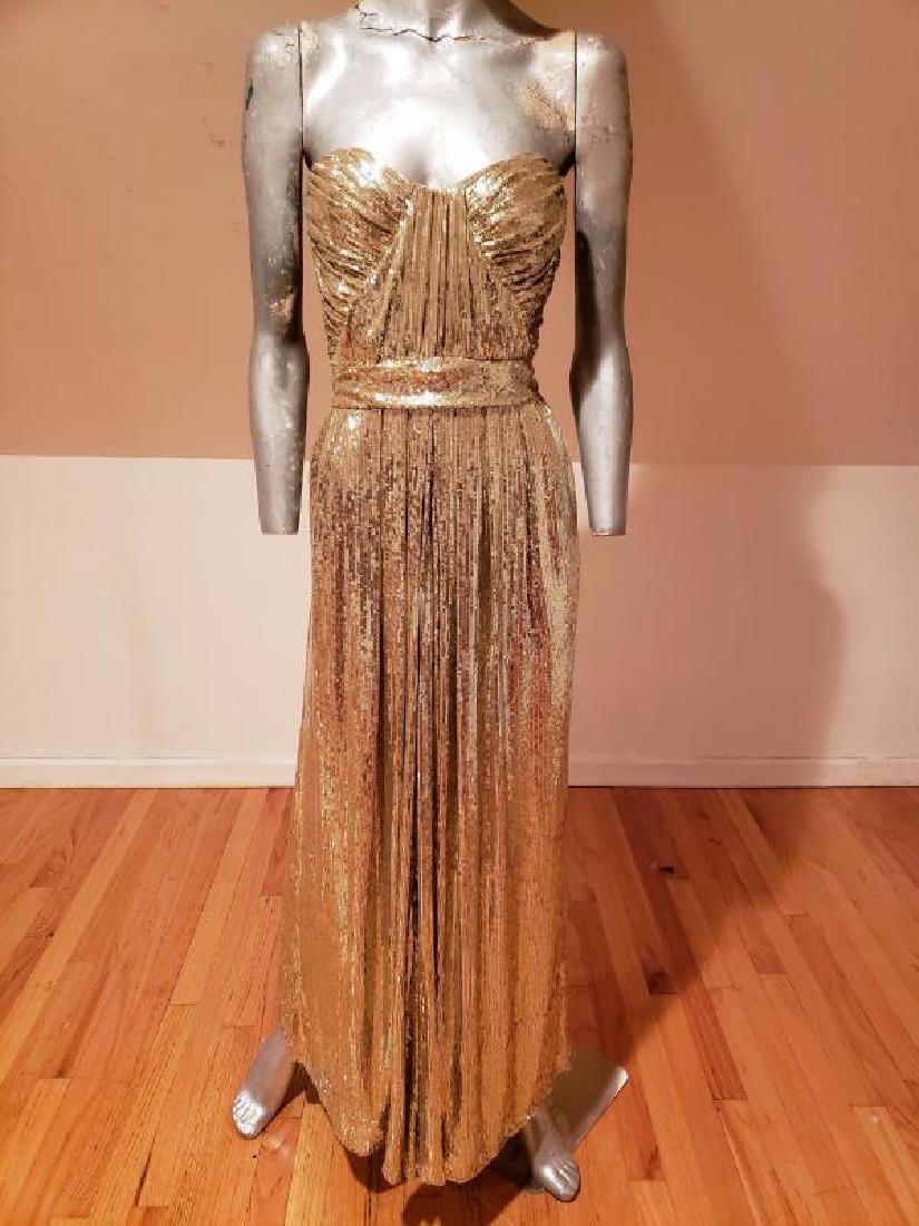 BADGLEY MISCHKA golden Screen Siren Grecian strapless (1 of 8)