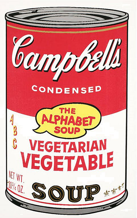 Andy Warhol, (after). Silkscreen Campbells Soup The (1 of 2)