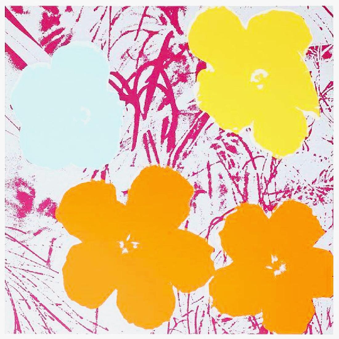 Andy Warhol, (after). Silkscreen Flowers 8 (1 of 3)