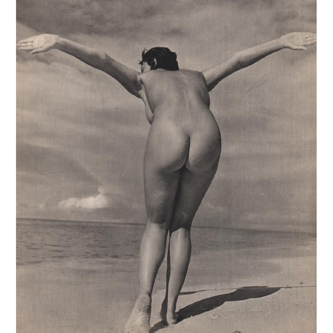 ANDRE DE DIENES - Nude: Artist: ANDRE DE DIENES Print Title: Nude Medium: Sheet-fed Gravure Printing Date: 1950's Printed in France Image size approx. 9 x 9.5 inches Andre De Dienes (1913-1985) was a Hungarian photographer,