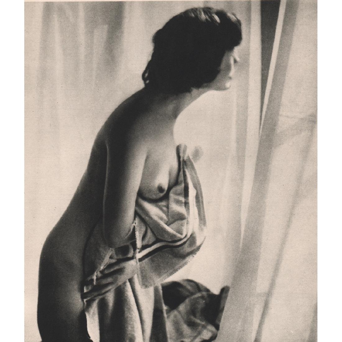 FERNAND FONSSAGRIVES - Nude: Artist: FERNAND FONSSAGRIVES Print Title: Nude Medium: Sheet-fed Gravure Printing date: 1950's Printed in the USA Image Size: 6 X 6.75 inches Fernand Fonssagrives (1910-2003) was a French fashion phot