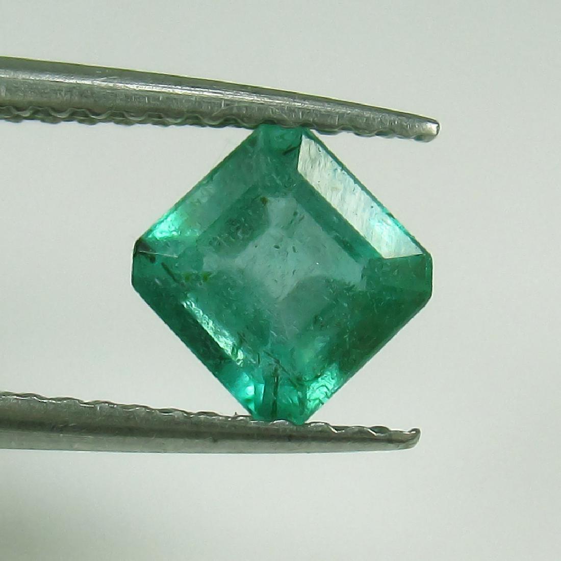 0.80 Ct Genuine Loose Zambian Emerald 5.5X5.5 mm Square (1 of 2)