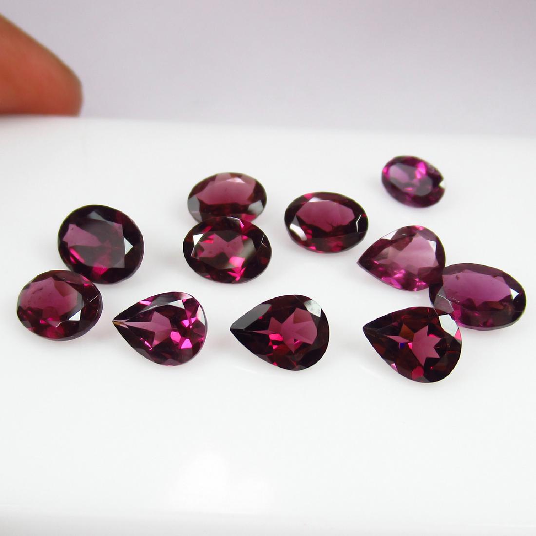 14.41 Ct Genuine 11 Loose Deep Pink Rhodolite Garnet (1 of 2)