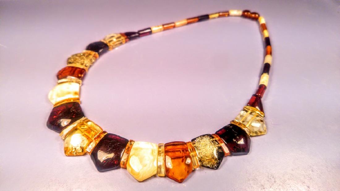 100% Genuine mix colours Baltic amber necklace (1 of 10)