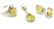 Sterling silver Baltic amber set ring earrings pendant - 3