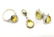 Sterling silver Baltic amber set ring earrings pendant - 4