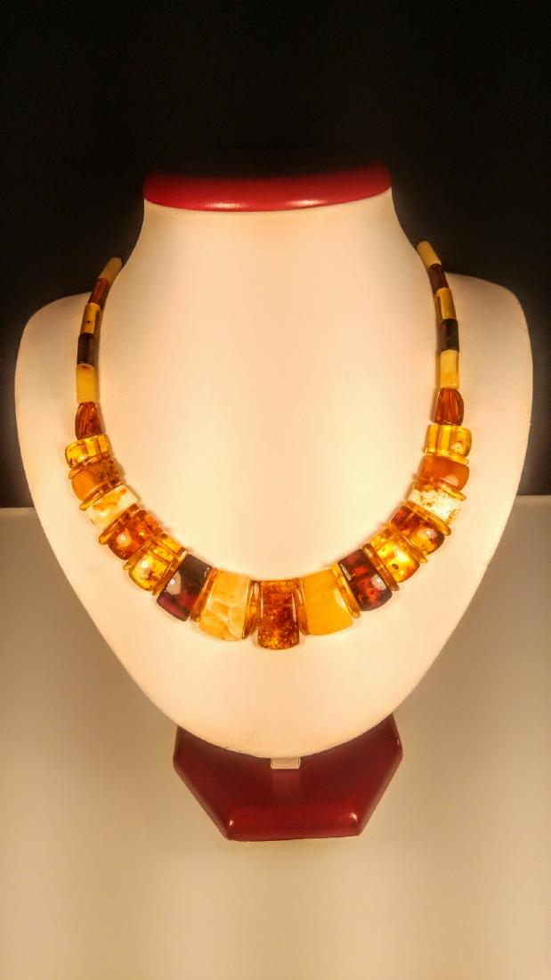 100% Genuine mix colour Baltic amber necklace (1 of 10)