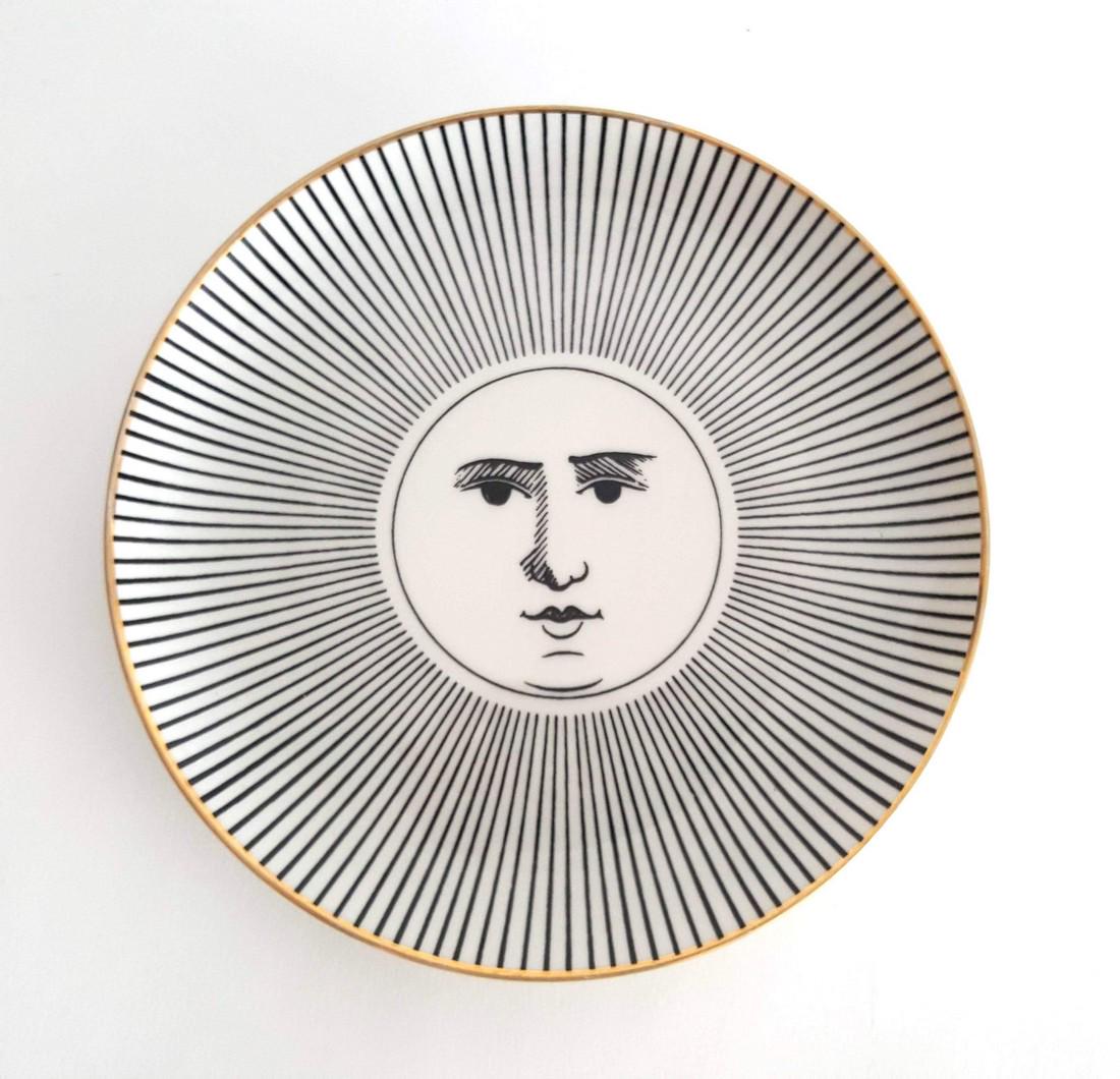 Fornasetti Soli E Lune Wall Porcelain Plate (1 of 2)