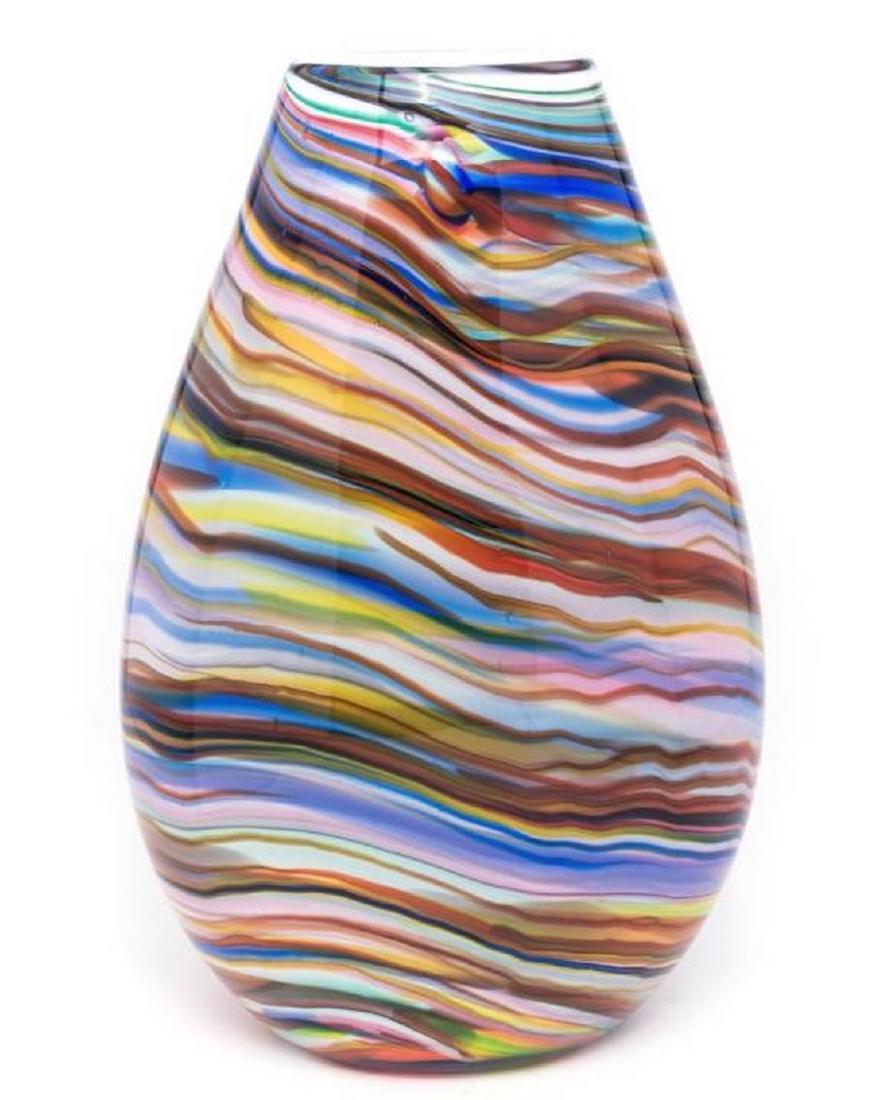 Italian Crystal Vase 'Caribbean Organic' (1 of 2)