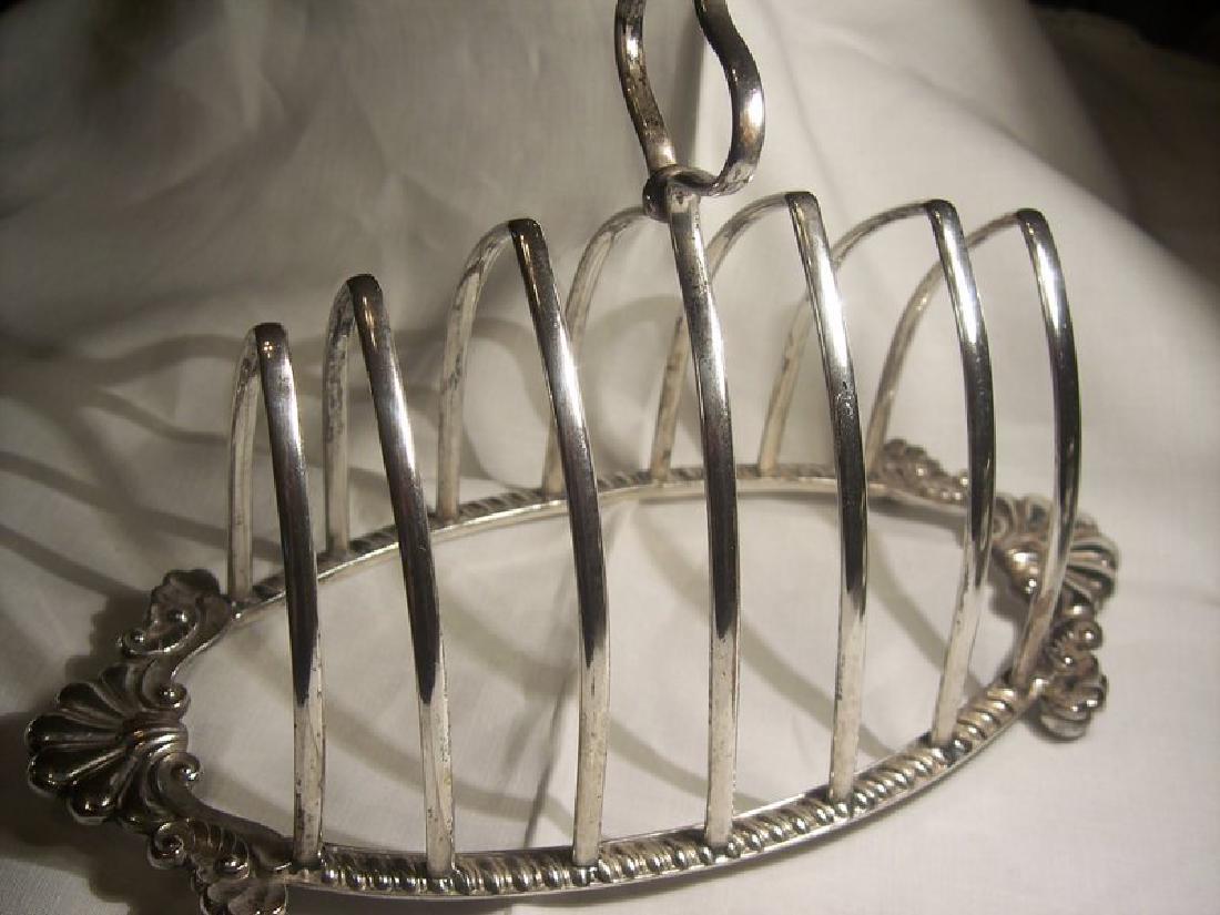 Early English Sheffield Silverplate Toast Letter Rack (1 of 4)