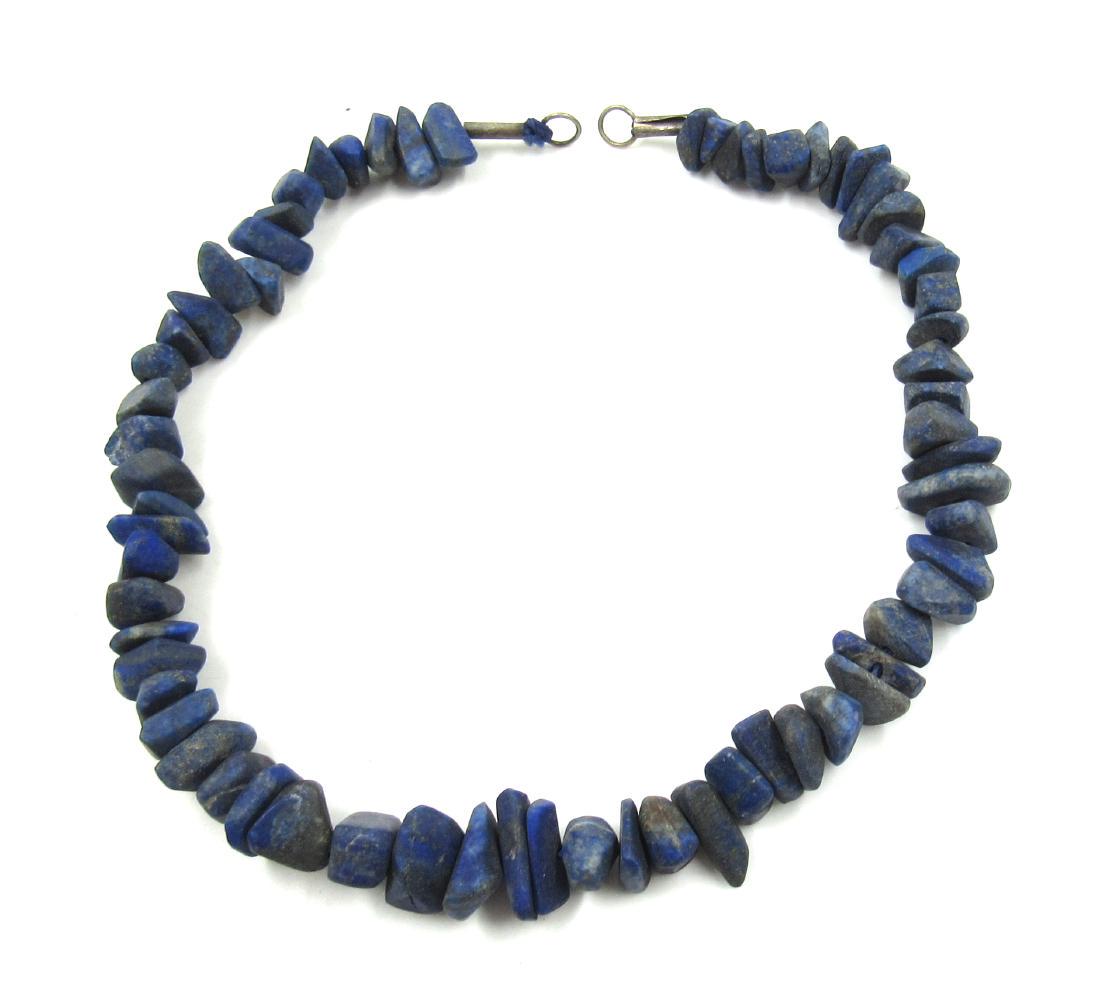 Ancient Roman Lapis Lazuli Beaded Necklace (1 of 3)