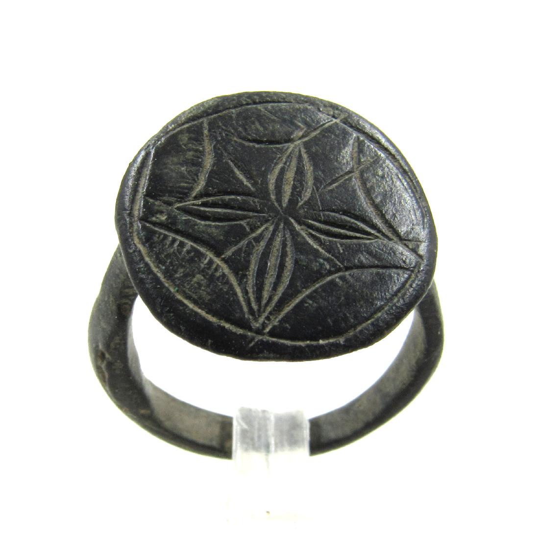 Medieval Crusaders Era Bronze Star of Bethlehem Ring (1 of 3)