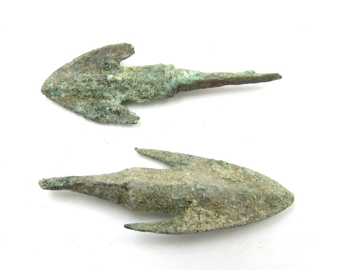 Ancient Greek Pair of Bronze Arrows (1 of 3)