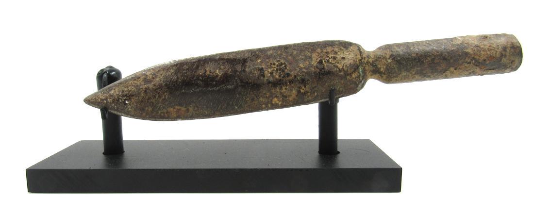 Medieval Viking Era Iron Spear on Stand (1 of 3)