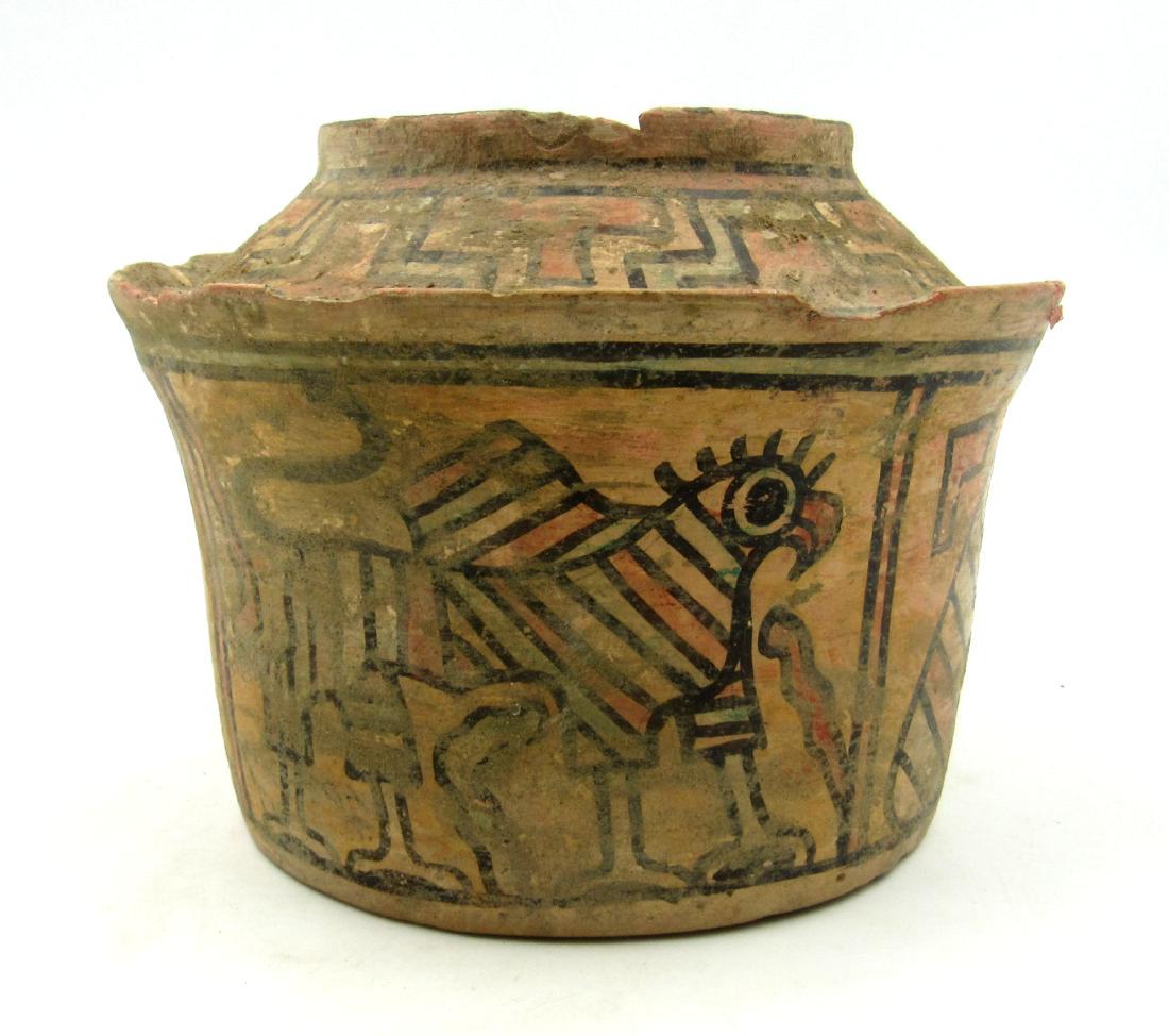 Ancient Indus Valley Terracotta Jar with Griffin & Bird (1 of 4)