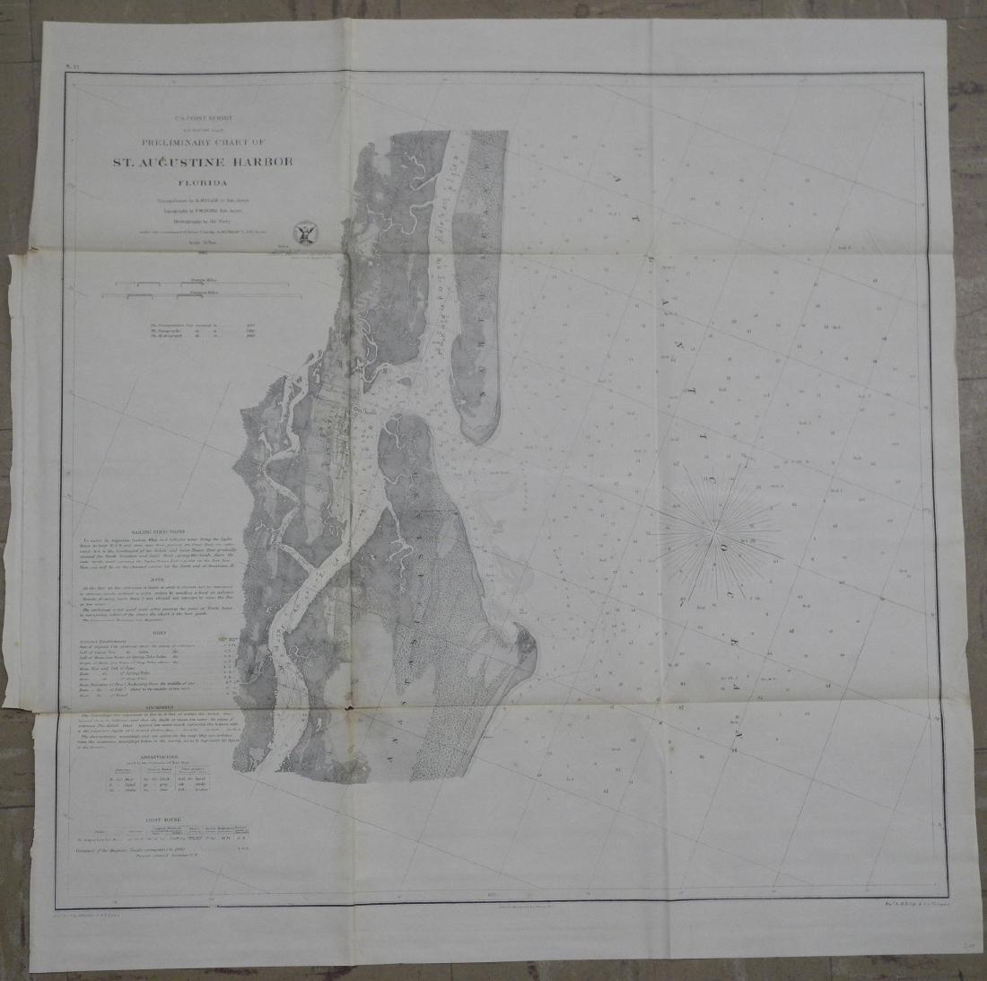 Preliminary Chart of St. Augustine Harbor Florida (1 of 3)