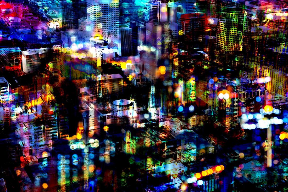 Thomas Bijen Print Bright Lights Big City | Platinum (1 of 4)