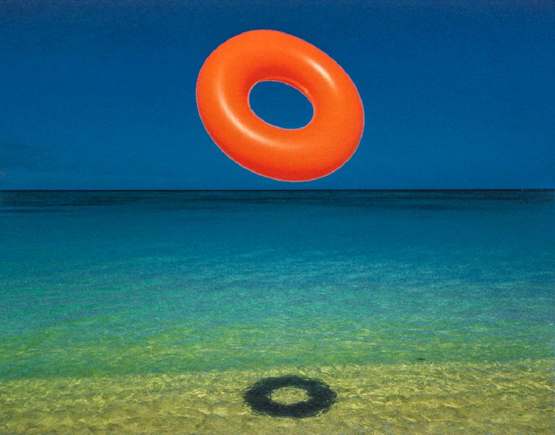 STUART DEE - Vacation: Artist: Dee, Stuart Title: Vacation Medium: Photo Litho, 1993, Japan Dimensions: 6.6x5.15" Heat Wax Mounted on 8.5x11" Conservation Board Please note that this lot has a confidential reserve. When you