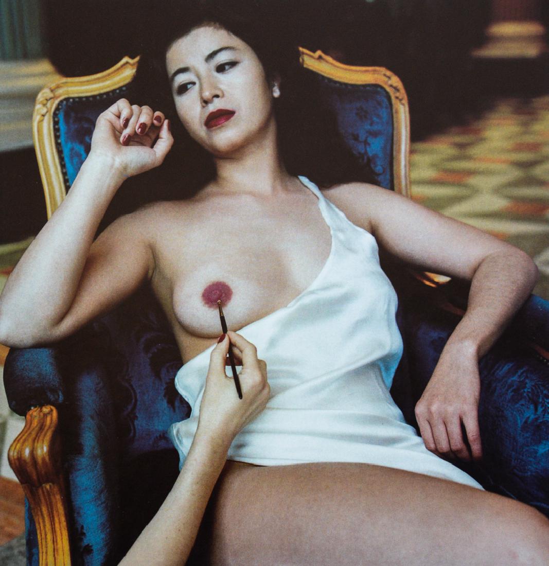 HELMUT NEWTON - Untitled: Artist: Newton, Helmut Title: Untitled Medium: Photo Litho, 2000, Italy Dimensions: 8.15x8.4" Heat Wax Mounted on 12x16" Conservation Board Helmut Newton (1920-2004) was a German-Australian photograph