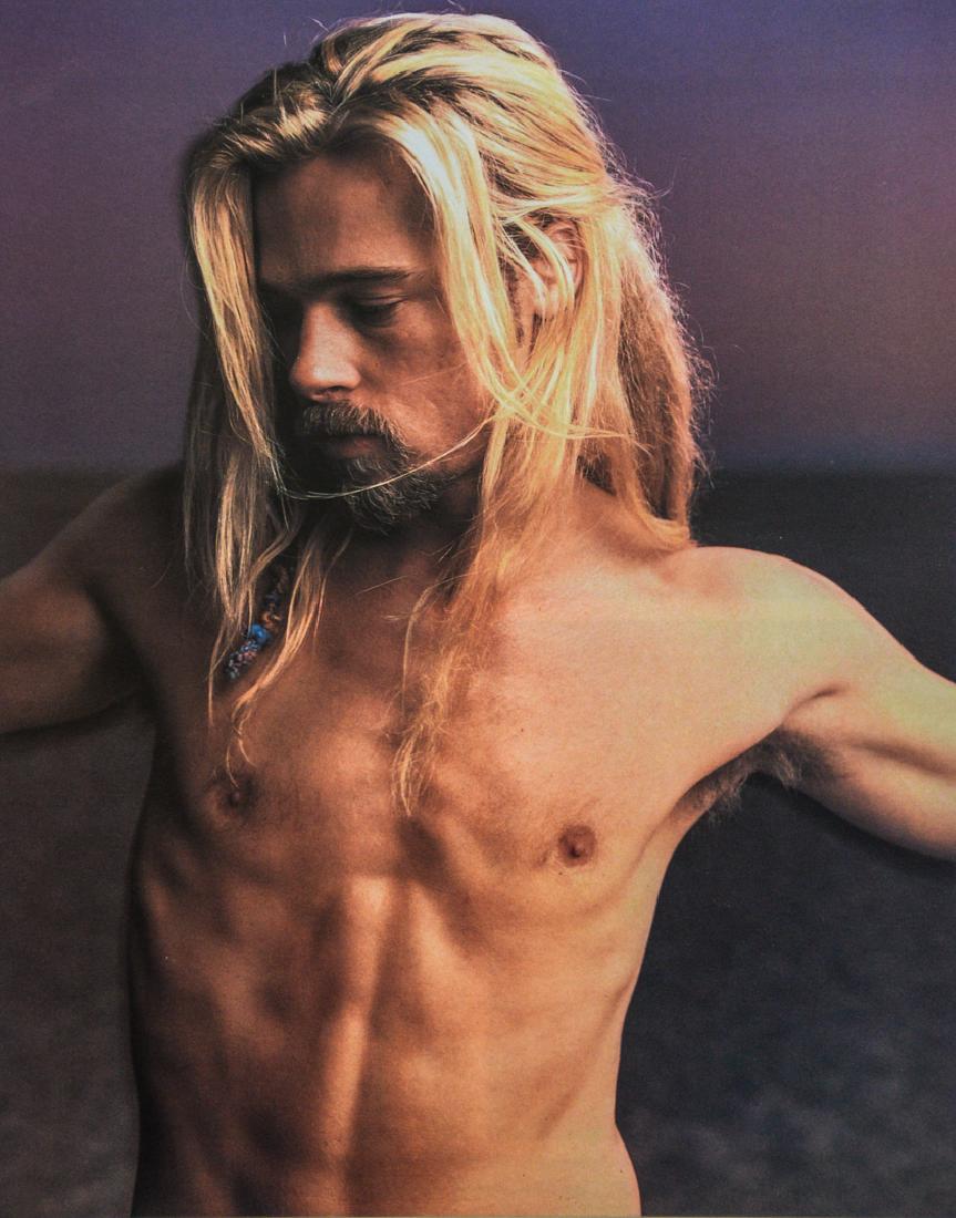 MARK SELIGER - Brad Pitt: Artist: Seliger, Mark Title: Brad Pitt Medium: Photo Litho, 1996, Italy Dimensions: 7.35x9.25" Heat Wax Mounted on 12x16" Conservation Board Please note that this lot has a confidential reserve. When